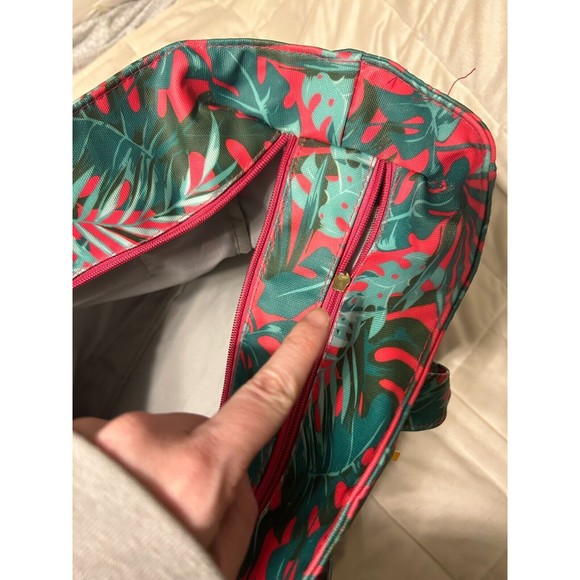 Jane Marie Picnic Beach Tote Bag Summer Nights Tropical Large Zipper Close Large - Picture 8 of 10
